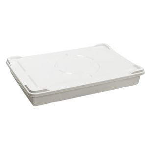 Bandeja de fermentación de masa de plástico blanca con tapa para hornear, fermentar y almacenar - Product Image 4