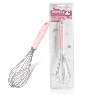 CHEFMADE Dapur Baking Alat Telur S/S Stainless Steel Whisk dengan Pegangan Plastik