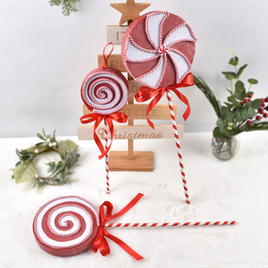 <b>Christmas</b> Foam Icing Effect Lollipop Dress-Up Ornaments Stage Shooting <b>Props</b> for Festival Scene Layout Decorations Factory 50pcs - Product Image 2