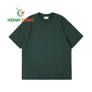 Tratti di verde. T-Shirt da Uomo Personalizzata VS-F002 100% Cotone Pesante 240G Vestibilità Ampia Morbida Asciugatura Rapida - Product Image 6