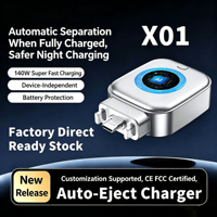 Séparateur automatique entièrement chargé 140W PD QC3.0 Type-C, coupe-circuit intelligent avec protection contre les surtensions (OVP) et arrêt automatique