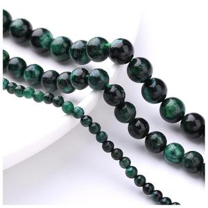 Loose <strong>Beads</strong> Natural <strong>Emerald</strong> Round <strong>Beads</strong> Hand-woven <strong>Emerald</strong> Crystal Bracelet Necklace Jewelry Accessories Material - Product Image 3