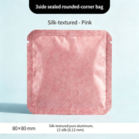 Sachet de thé noir réutilisable scellé sur trois côtés, emballage de thé portionné de 5g, petit sachet à bulles avec fermeture éclair en aluminium