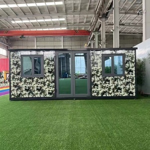 บ้านจิ๋วบ้านเคลื่อนที่พร้อมส่งล้อบนรถคอนเทนเนอร์สำหรับเดินทางอื่นๆบ้านทันสมัย - Product Image 6