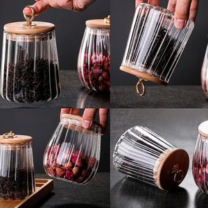 High Quality Airtight Borosilicate Glass <b>Jar</b> 650/750ml Heatable Environmental Protection <b>Kitchen</b> Food <b>Storage</b> Spice Containers - Product Image 4
