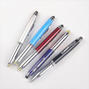 High Quality Custom Metal LED Ballpoint <b>Pen</b> Promotional Business School Gift Light for Touch Feature <b>Multi</b>-<b>Colored</b> Ink Office - Product Image 3