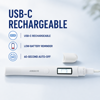 ANBACHI HI-SALT 500 / 1000 Medidor de Salinidad Digital de Alta Temperatura Recargable por USB-C para Pruebas de Alimentos