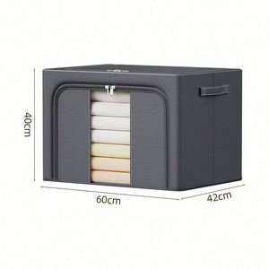 Large Capacity Foldable Sustainable Multifunctional Customizable Clothing Organizer Thickened Fabric Square Wardrobe <b>Storage</b> - Product Image 5