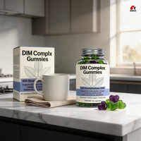 Gummies DIM Complex OEM/ODM à l'extrait de brocoli pour l'équilibre hormonal, à base de pectine, complément alimentaire GMP/Halal/Kosher