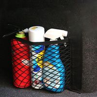 Gadgets de voiture Autocollant magique en maille pour l'arrière de la voiture Sac de rangement universel Poche Organisateur de voiture Sac de siège arrière