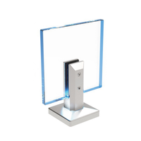 Rampe en verre trempé transparent avec bande LED moderne Aleader avec embout en verre 2205 pour piscine, balcon, escalier et utilisation en extérieur dans les centres commerciaux