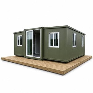 Bureau conteneur extensible SUNRISE de 20 pieds pour projet à distance, espace de travail modulaire portable pour chantier de construction - Product Image 1