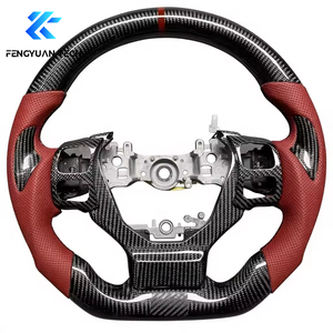 Volante de fibra de carbono con LED para Lexus GS350, GX470, ES350, RCF, IS250, IS350, IS 350, 400, F Sport, <span class=keywords><strong>UX250h</strong></span>, 2013, 2014, 2015, 2016, 2017 - Product Image 1