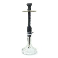 Chicha arabe en résine à double tête d'aigle, design double face, tige artisanale vintage à l'aigle en relief, ensemble de chicha de luxe bohème européen