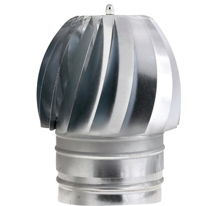 Cappuccio di aspirazione zincato per stufa 200 mm. - Product Image 1
