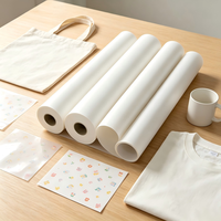 Échantillon Gratuit Rouleau de Papier Blanc 100gsm 90gsm 70gsm Papier de Transfert pour Impression par Sublimation Taux de Transfert de Chaleur de 98% Disponible 36'