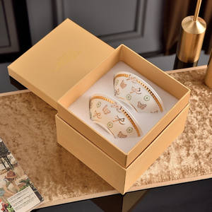 Tazones de Porcelana de Hueso de 6 Pulgadas con Diseño Europeo de Mariposas Pintadas a Mano, Coloridos, Ecológicos y Personalizados para Uso en Hoteles - Product Image 4