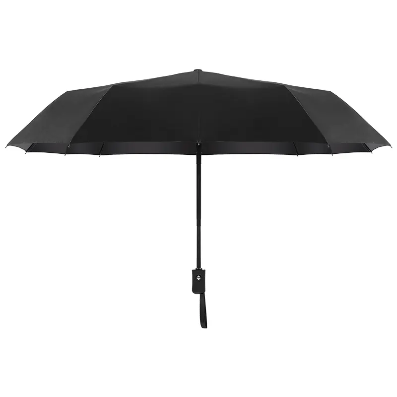 windproof tri-fold umbrella rain automatic 3 foldable sunscreen uv protection three folding umbrella
