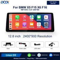 Écran tactile multimédia sans fil Carplay de 12,8 pouces, unité principale Android-auto pour BMW X5 F15 F85 X6 F16 F86 2014-2016 NBT EVO
