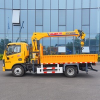 Prix usine Nouvelle grue de levage droite 8 tonnes pour mini-camion, composants Liyuan, grue de construction haute efficacité