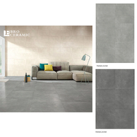 Carreaux de sol en céramique gris clair antidérapants à finition mate bon marché Ghana 45x45 30x60 60x60 pour sol et mur de salle de bain