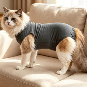 Traje de Recuperación Profesional <span class=keywords><strong>para</strong></span> Mascotas, Gatos y <span class=keywords><strong>Perros</strong></span>, Postoperatorio, Chaleco Transpirable de Algodón Suave <span class=keywords><strong>para</strong></span> Mascotas - Product Image 1
