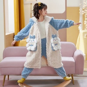 Nuovi Pigiami <span class=keywords><strong>in</strong></span> Flanella per Ragazze con Motivi Cartoon <span class=keywords><strong>in</strong></span> Offerta - Accappatoi e Pigiami Lunghi <span class=keywords><strong>in</strong></span> <span class=keywords><strong>Pile</strong></span> Spesso per l'Autunno - Product Image 3