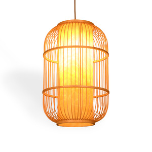 Suspension cylindrique en acier inoxydable, motif oiseau et fleur, LED lumière du jour, E26, hauteur réglable, télécommande, pour salon - Product Image 2