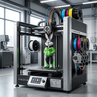 Imprimante 3D FDM quadricolore T1-100 CYT1-100 à grand volume d'impression par déposition de filament