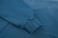 Hoodie Pria French Terry Berat 420g dengan Efek Acid Wash Retro, Hoodie Pria Warna Gradasi Sun Faded