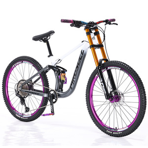 Bicicletta da Downhill da Fabbrica da 26/27.5 Pollici in Lega di Alluminio con Coda Morbida, Cambio a 21 Velocità, Pedali Standard, Freno a Olio e Assorbimento degli Urti - Product Image 2