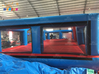 Terrain de football gonflable interactif pour enfants WINSUN, en PVC, certifié CE/CPC, sans plomb, ignifuge, imperméable, capacité 200 kg, pour tous les âges