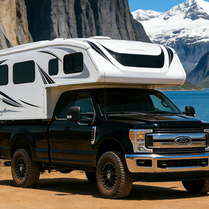 Toilette de camping-car de luxe de haute qualité en fibre de verre/aluminium pour camion tout-terrain, pliable, étanche, avec panneau sandwich, coque de camping-car à glissière - Product Image 4