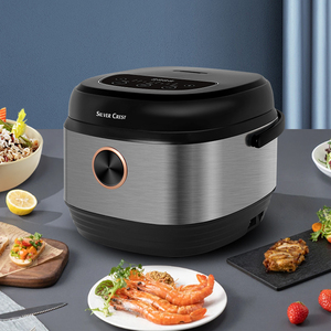 En Stock 5L Acier Inoxydable Grande Capacité Cuiseur à Riz Commercial Électrique Multifonction Antiadhésif <span class=keywords><strong>Silver</strong></span> <span class=keywords><strong>Crest</strong></span> - Product Image 1