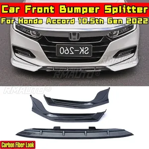 ลิ้นกันชนหลังสีดำด้าน รุ่น SK-260 ชุดแต่งสปลิตเตอร์กันชนหน้า สำหรับ Honda Accord รุ่นที่ 10.5 ปี 2022 อุปกรณ์ตกแต่งรถยนต์ - Product Image 4