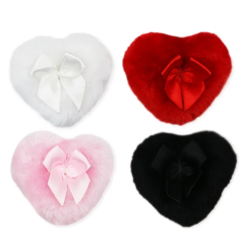 Wholesale Heart Thickness Pink Red Bowknot Powder Blending Loose Powder Mineral Powder Face Body Highlight Puff