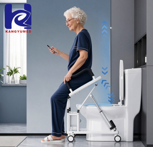 Sedile WC Elettrico Rialzato Intelligente <span class=keywords><strong>per</strong></span> Anziani con Braccioli - Sollevatore <span class=keywords><strong>per</strong></span> Comoda con Installazione Senza Attrezzi e Superficie Antiscivolo - Product Image 1