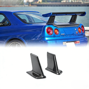 Carbon Fiber Rear Wing <b>Brackets</b> Superior Style For Skyline R34 1998-2008 - Product Image 4
