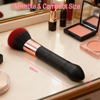 APP-gesteuerter Elektrischer Make-up-Pinsel, Wiederaufladbarer Kosmetikpinsel Weicher Make-up-Pinsel Vibrator Reise-Make-up-Pinsel Diskretes Spielzeug