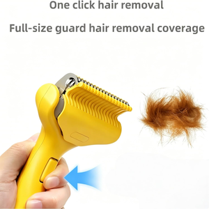 Brosse manuelle en plastique écologique pour animaux de compagnie, pour chats et chiens, éliminateur d'odeurs, design simple et luxueux - Product Image 3
