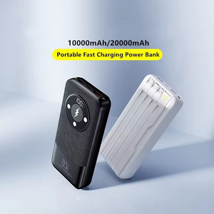สินค้าขายดี พาวเวอร์แบงค์พกพา 20000mAh ชาร์จเร็ว หน้าจอ LED พร้อมสายชาร์จ 4 เส้น สำหรับโทรศัพท์มือถือ เหมาะสำหรับกิจกรรมกลางแจ้ง - Product Image 2