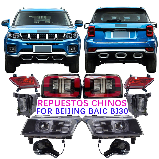 For Beijing Baic BJ30 Headlight Fender Control Arm Fog Light Tie Rod End Ball Joint Bumper Tail Lamp Stabilizer Link Car Parts