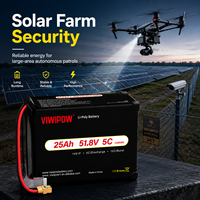 VIWIPOW Produsen Grosir Baterai Drone Kapasitas Tinggi Semi-Solid State 51.8V 14S 25000mAh untuk Drone Keamanan UAV