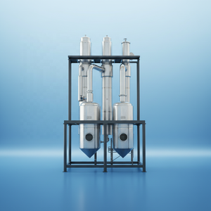 Évaporateur à film tombant à double effet avec pompe à vapeur et économie d'énergie pour le <span class=keywords><strong>lait</strong></span> concentré - Product Image 1