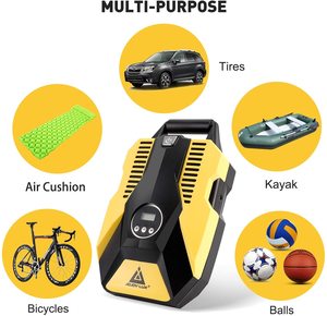 Gonfleurs de pneus automatiques numériques Compresseur alimenté par machine Kit de vélo portable bon marché Pompe à air 12v <span class=keywords><strong>Gonfleur</strong></span> de pneus de <span class=keywords><strong>voiture</strong></span> - Product Image 6