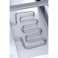 Comptoir de Table portable pour aliments, 4 salle de bain, en acier inoxydable