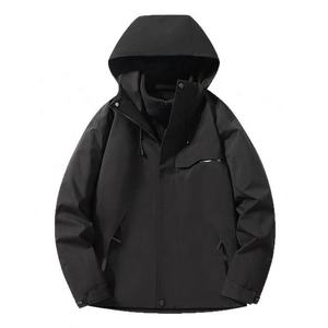 Veste d'extérieur unie avec doublure polaire amovible pour homme et femme, logo imprimé, deux pièces - Product Image 5