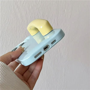 Custodia per telefono con supporto per maniglia Color caramella carina per <span class=keywords><strong>iPhone</strong></span> 15 14 13 12 <span class=keywords><strong>11</strong></span> Pro Max supporto di miscelazione a colori antiurto - Product Image 6