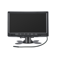 Moniteur rabattable HD 7 pouces pour camion/bus/voiture |   Écran LCD haute luminosité avec 2 entrées AV |   Écran de caméra de recul antichoc à affichage séparé
