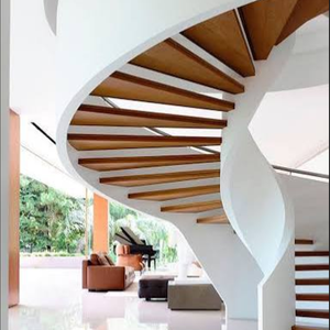 <span class=keywords><strong>Escaleras</strong></span> <span class=keywords><strong>de</strong></span> Madera <span class=keywords><strong>de</strong></span> Roble Blanco Personalizadas para Clientes, <span class=keywords><strong>Escaleras</strong></span> <span class=keywords><strong>de</strong></span> Madera y Acero <span class=keywords><strong>Helicoidales</strong></span> Redondas, <span class=keywords><strong>Diseño</strong></span> <span class=keywords><strong>de</strong></span> Escalera Curva en Arco para Interiores - Product Image 5